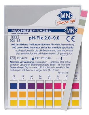 pH-Fix Indikatorstäbchen 2,0 - 9,0 100 Stäbchen, 6 x 85 mm