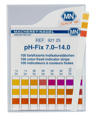 pH-Fix Indikatorstäbchen  7 - 14 100 Stäbchen  6 x 85 mm