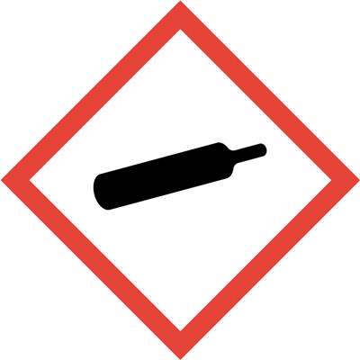 Gefahrstoff-Piktogramm Gaszylinder 