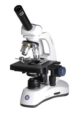 Mikroskop EcoBlue, mit Kreuztisch, Vergrößerung 40x - 400x