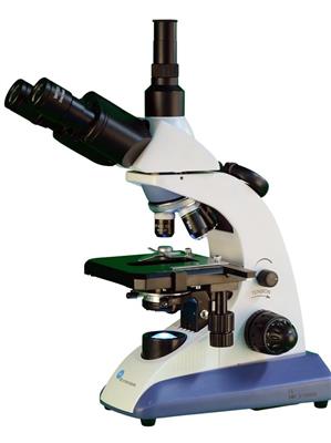 Trinokulares Mikroskop BMS EduLed FLArQ mit Abbe-Kondensor und Kreuztisch