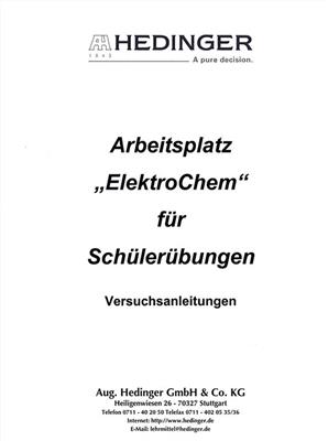 Broschüre zum Arbeitsplatz "ElektroChem" 