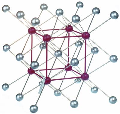 Kristallgittermodell Cäsiumchlorid 