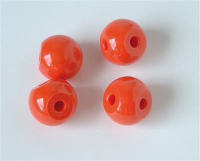 Sauerstoff-Atom, rot 2 Löcher, 105°, d 23 mm, 10 Stück