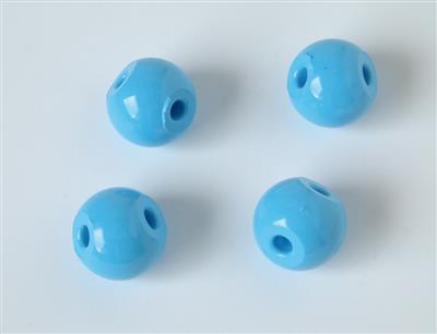 Sticksotff-Atom, blau 3 Löcher, 120°, d 23 mm, 10 Stück