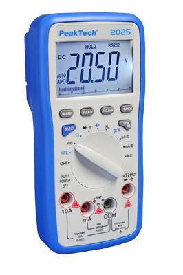 Digitalmultimeter 3 5/6-stellig 22 mm LCD-Anzeige CAT III