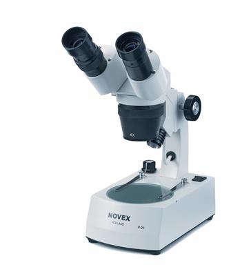 Stereomikroskop mit LED-Auf-, Durch- und Mischlicht, Objektive 2x/4x (P-20)
