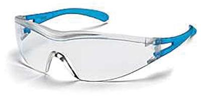 Schutzbrille x-one farblos / azurblau, ultradura UV
