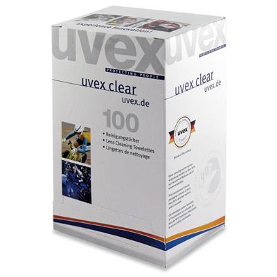 uvex Feuchtreinigungstücher silikonfrei, 100 Stück 