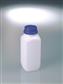 Weithalsflasche 1000 ml, PE mit PP Originalitäts-Schraubverschluss, blau